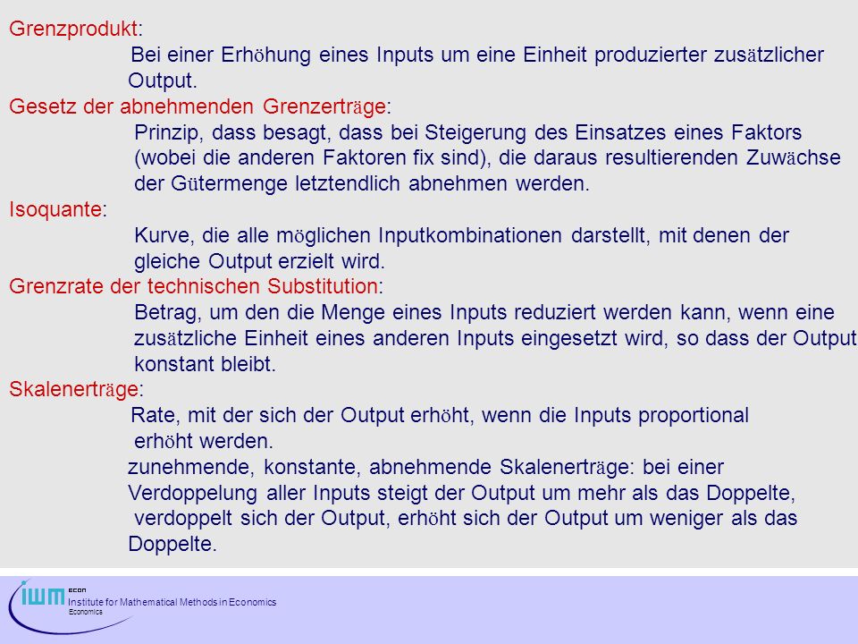was ist das gesetz vom abnehmenden grenzertrgag